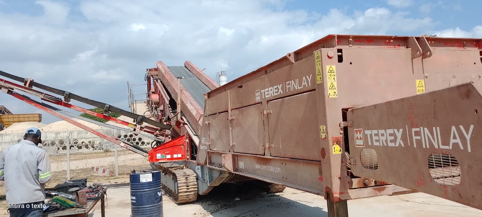 Crivo móvel Terex Finlay
